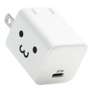 エレコム 充電器 Type-C 30W 小型 USB PD対応 GaN II 折りたたみ式プラグ PPS しろちゃん EC-AC10230WF