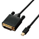 エレコム 変換ケーブル miniDisplayPort DVI 1.0m ブラック CAC-MDPDVI10BK(2)