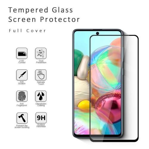 For Galaxy A71 4G/A71 5G ガラスフィルム ギャラクシー A71 4G/A71 5G カメラフィルム日本製素材旭硝子製 表面硬度9H保護フィルム レンズ保護ガラスフィルム 飛散防止 3D 高感度タッチ 気泡防止 耐指紋 撥油性 ラウンドエッジ加工 簡単貼り付け