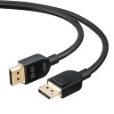 サンワダイレクト Displayportケーブル Displayport ver2.1認証品 最大16K60Hz DP40 VESA認証取得 抜け止め 2m ブラック 500-KC046-20(2)