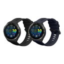 kwmobile 2x 交換バンド Garmin Forerunner 965 / 965 Solar/Forerunner 955 / 955 Solar対応 ベルト - シリコンバンド ソフト TPU 耐久性 黒色/紺色