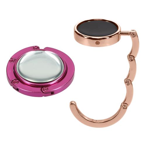 kwmobile 2x バッグハンガー 折り畳み かばん掛け - バッグホルダー フック デスク テーブル カバン置..