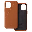 Native Union Clic Card Case スマホケース iPhone 12 Pro Max対応 - イタリアンナッパレザー カードホルダー付き(T...