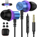 ASKUBSKU イヤホン 有線 マイク付き 3.5mmジャック HiFi音質 金属外殻 磁気設計 対応AQUOS sense7 wish2 対応シャオミ Redmi 12C 対応OPPO Reno9A 対応iphone 6s/SE P