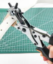 ベルト 穴あけパンチ ベルトの穴開け ベルトの穴あけ ベルト穴あけ器具 レザーパンチ サイズ 2mm~4.5mm レザーとベルト、ボール紙、プラスチック 時計のストラップ、バッグのストラップなどのDIYに適しています