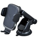 セイワ(SEIWA) 車内用品 Qi ワイヤレス充電器 ホルダー iPhone スマートフォン ブラック D586 自動開閉 スマホ 360度回転 ダッシュボー...