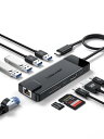 ドッキングステーション USB C HUB ハブ 10-in-1 USB Type-c 変換アタブター 100 W PD急速充電/イーサネット/4K@30Hz HDMI/USB 3.0/USB 2.0データポート/TF/SD/データ転送ポート MacBook Pro 、MacBook Air 、iPad Pro、Surface Pro 、Galaxy Book、Chromebookなど