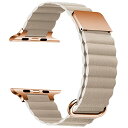 GAGULA Apple Watch バンド 革レザー アップルウォッチ バンド 磁吸引式ループ 自由調整 マグネット 装着簡単 着脱簡単 Series Ultra/Ultra 2/10/9/8/7/6/SE/5/4/3/2/1 49mm 46mm 45mm 44mm 42mm 41mm 40mm 38mm 全機種対応