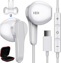 ASKUBSKU タイプc イヤホン 有線 マイク付き 磁気設計 対応 iPhone 16 Pro Max USB Type-CイヤフォンDACチップ内蔵 HiFi音質 対応Google Pixel 8 7a 6a 対応iPad 10 Air 5 Mini 6 インナーイヤー型 いやほん リモコン操作 パソコン PC 用 父の日のギフト 白い