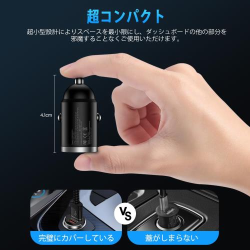 ANNIBER �������㡼���㡼 Type C iphone16 �����������å� ��®����/2�ݡ���/12V��24V���б� PD30W+QC18W USB-C�ֺܽ��Ŵ� �� usb�����å� ������C������usb���Ŵ� USB�� ���Ŵ���� iPhone 16/15/iPhone 15pro/iPhone 15 pro max/iPhone 15 plus/Andriod/iPad�б�