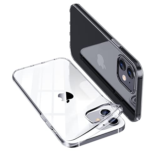 ONES iPhone 12 mini ケース HD全透明 米軍MIL規格 超耐衝撃 『 画面 · レンズ保護、滑り止め 』〔 薄型、超軽量、持ちやすい 〕 Qi充電 衝撃吸収 HQ·TPU フィット感 クリア カバー