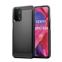 UNEEDOPPO A54 5G 用の スマホケース au OPG02 用の ケース カバー ケース 炭素繊維カバー (素材/TPU) 指紋防止 滑り止め 薄型 軽量 耐衝撃 簡易脱着 ソフトケース カラー:黒(2)