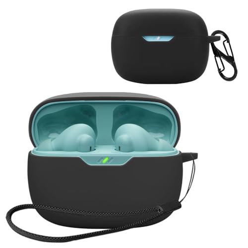 For JBL WAVE BEAM 2 ケース [HVUYAL] 紛失防止用のフックを搭載した 軽量 キズ防止 防塵 傷つきにくい..