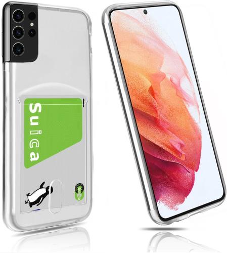 Cavor Galaxy S23 SC-51D SCG19 ケース クリア SC-51D ケース Galaxy S23 ケースカード収納 Galaxy S23 TPU ケース Galaxy S23 財布型カバー 薄型 透明TPU 指紋防止 ・