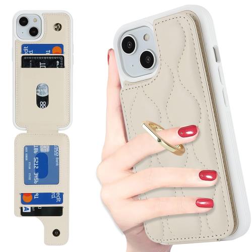 Cavor iPhone 13 iPhone 14 手帳型ケース 背面ポケット付き iPhone13 財布型 ケース iPhone 13手帳型ケースアイホン14 スマホケースカードポケット上下開iPhone13 携帯ケースiPhone14 case カード収納 360°回転リング 可愛 免許証と 横置 Qi急速充電対応 磁気機能 落下防止-