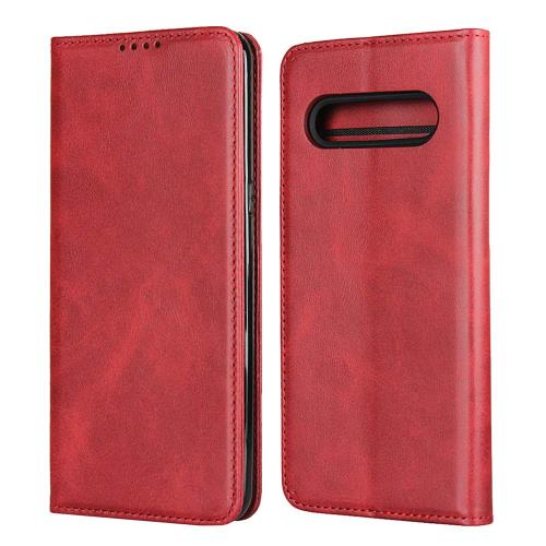 LG V60 ThinQ 5Gケース 手帳型 LG V60 ThinQ 5G手帳型ケース 携帯カバー スマホケース LG V60 ThinQ 5G Jaorty 人気 内蔵マグネットPU合成皮革 財布型 カード収納 スタンド機能-レッド