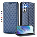 UnivoColors Galaxy A55 5G(SC-53E/SCG27) 手帳型ケース 高級合皮 カード収納 マグネット開閉 スタンド機能 ストラップホール付き TPUソフトバンパー 全面保護 カメラ保護 衝撃吸収 ビジネス おしゃれ カバー(ブルー)