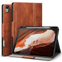 Antbox iPad Air 13インチ ケース M3 (2025) /M2 (2024) 専用 ペンシル ホルダー Pencil Pro/USB-C完全対応 ひび割れ防止 ソフトPUレザー マルチスタンド機能 オートスリープ (ブラウン)(2)