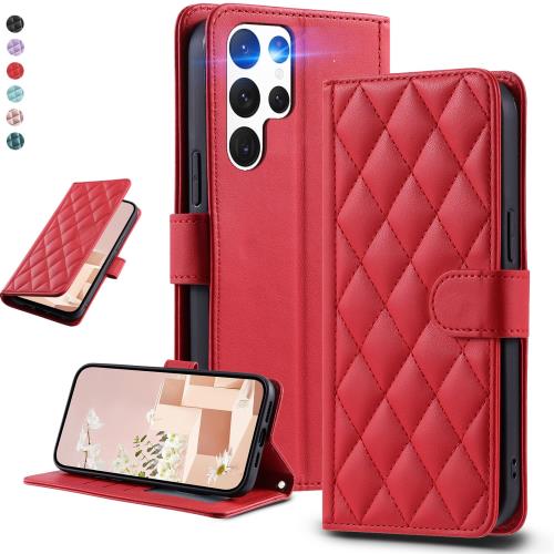 UnivoColors Galaxy S24 Ultra(SC-52E/SCG26) キルティングレザー調 手帳型ケース エレガント 高質PU マグネット開閉式...