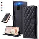 UnivoColors Galaxy S20 Plus 5G(SC-52A/SCG02) キルティングレザー調 手帳型ケース エレガント 高質PU マグネット開...