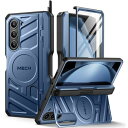 Tongate Samsung Galaxy S24 ケース、スクリーンプロテクター&スライドカメラカバーリングキックスタンド付き二重層ギャラクシー S24 ケース、ミリタリーグレード耐衝撃ヘビーデューティ保護ケース、ブルー