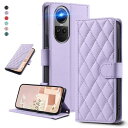 UnivoColors OPPO Reno 10 Pro 5G キルティングレザー調 手帳型ケース エレガント 高質PU マグネット開閉式 カード収納機能 スタ...