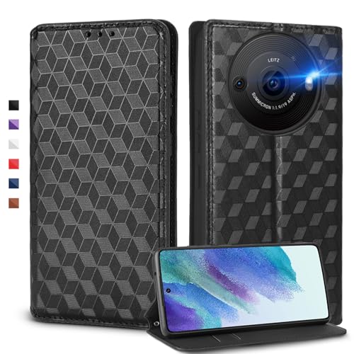 UnivoColors SHARP AQUOS R8 pro (SH-51D) 手帳型ケース 高級合皮 カード収納 マグネット開閉 スタンド機能 ストラップホール付き TPUソフトバンパー 全面保護 カメラ保護 衝撃吸収 ビジネス おしゃれ カバー(ブラック) UnivoColors SHARP AQUOS R8 pro (SH-51D) 手帳型ケース 高級合皮 カード収納 マグネット開閉 スタンド機能 ストラップホール付き TPUソフトバンパー 全面保護 カメラ保護 衝撃吸収 ビジネス おしゃれ カバー(ブラック)