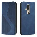 LODROC らくらくスマートフォン F-53E ケース 手帳型 財布型 カバー Fujitsu F-53E 手帳型ケース LODROC スマホケース ドコモ らくらくホン F53E ケース スタンド機能 カードポケット収納 耐衝撃 らくらくフォン F-53E 適応5.4インチ ケース 手帳型 - 青