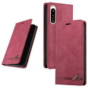 UnivoColors Sony Xperia 5 IV(docomo SO-54C/au SOG09/softbank XQ-CQ44) 手帳型ケース 高級合皮 スタンド機能 カード収納 マグネット式 TPUソフトカバー 全面保護 カメラ保護 衝撃吸収 RFIDブロッキング おしゃれ カバー(ワイン色)