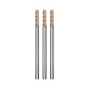 Cleqee スクエア エンドミル 刃径4mm × 刃長12mm × 全長75mm × 軸径4mm 3個セット 4枚刃 TiAlNコート 超硬 スクエア エンド...