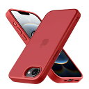 COSOIK iPhone 16e 用 ケース 耐衝撃 滑り止め 指紋防止 米軍MIL規格 マット仕上げ ストラップホール付き SGS認証 黄変防止 耐久性 カバー ワイヤレス充電対応 アイフォン いphone 16e 6.1 インチ ケース レッド