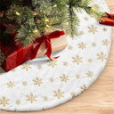 クリスマスツリースカート クリスマス 飾り付け ツリー飾り サンタ装飾品 華やか ツリースカート 直径 78/90/120cm 雪の結晶 スパンコール刺繍 雰囲気づくり 可愛いツリースカート (78cm, ゴールド)