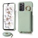 Galaxy A23 5G ケース 手帳型 女性 おしゃれ ギャラクシ SC-56C スマートケース 軽量薄型 シンプル ギャラクシー A23 E 携帯ケース 韓国 肩掛け 斜めがけ ストラップ SCG18 カバー 背面カードポケット 耐衝撃 Samsung A23 5.8 インチ 対応 スマホカバー ミラー 化粧鏡付き 横