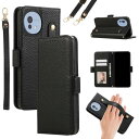 Aquos wish 4 ケース 手帳型 おしゃれ シャープ アクオス ウッシュ4 スマホショルダー 肩掛け 携帯ケース 片手操作 グリップループ付 落下防止 サイドマグネット SH-52E 財布型 カバー カードポケット付き 402SH カバー aquos 全面保護 wish4 携帯カバー カード収納 横置きス(2)