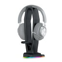 KIWIFOTOS 卓上 ヘッドホンスタンド RGB ヘッドセットスタ...(2)