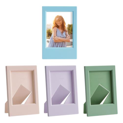 kwmobile 4x 写真立て フォトフレーム チェキ用 - フォトスタンド チェキフィルム インスタントカメラ ..