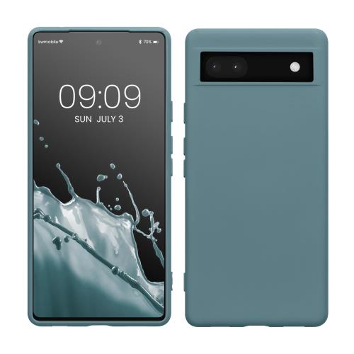 kwmobile スマホケース Google Pixel 6a対応 ケース - 極薄 TPU シリコン マイクロファイバー アンティーク ストーン