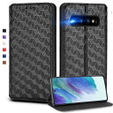 UnivoColors Galaxy S10 (SCV41/SC-03L) 手帳型ケース 高級合皮 カード収納 マグネット開閉 スタンド機能 ストラップホール付き TPUソフトバンパー 全面保護 カメラ保護 衝撃吸収 ビジネス おしゃれ カバー(ブラック) N1