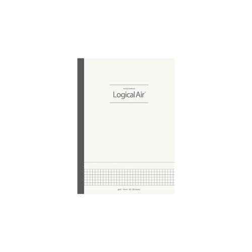 ナカバヤシ ロジカルエアーノート セミB5/方眼5mm/80枚 アイボリー ノ-B552S-IV