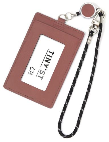 レイメイ藤井 パスケース タイニスト リール付 グレイッシュレッド NP1075R