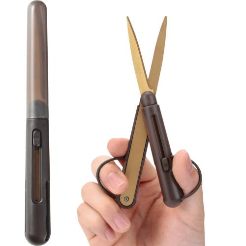 レイメイ藤井 ハサミ はさみ ペンカット コンパクト 携帯ハサミ プレミアム チタンコート SH1003