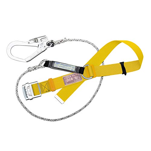 [藤井電工] 新規格 胴ベルト型 DIA ロープ式 イエロー 黄 Mサイズ ベルト長さ 1200mm TB-DIA-599-Y-M 日本製 墜落制止用器具 胴ベルト 安全帯 ツヨロン TSUYORON