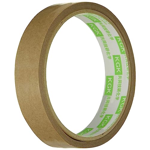 和気産業 激薄手両面テープ ブラウン 透明 薄さ0.1X幅20mmX長さ5m 壁 ポスター プラスチック部品 WKG-020