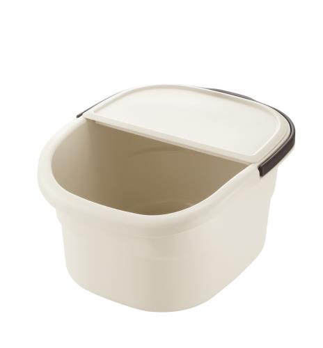 リッチェル フットバスバケツ アイボリー 32×38.5×21