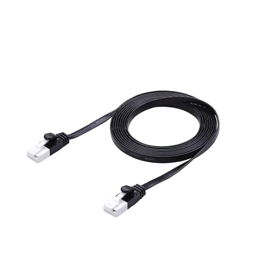 エレコム LANケーブル CAT6A 2m ツメが折れない 爪折れ防止コネクタ スーパーフラット ブラック ECLD-GFATBK20