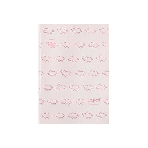 ナカバヤシ ヒポポシリーズ ノート A6/A罫/32枚 ピンク HPP-A61A-P