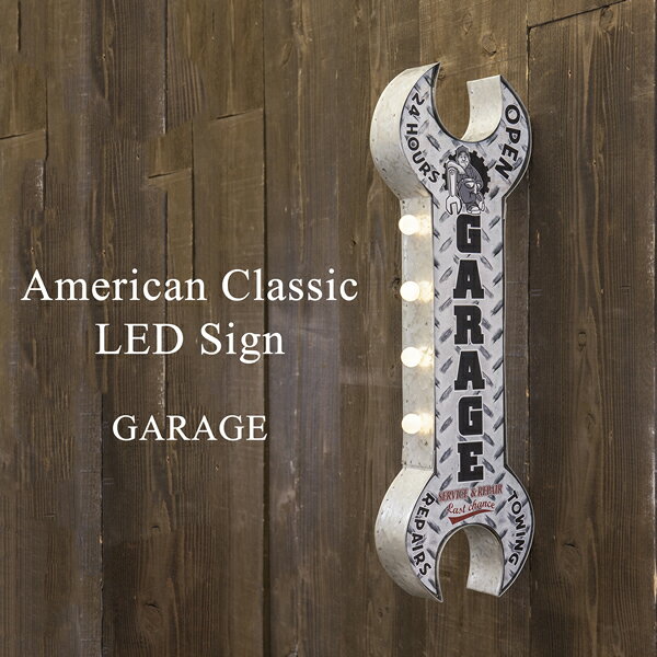 楽天FleumeAmerican Classic LED Sign アメリカンクラシック GARAGE　メーカー直送