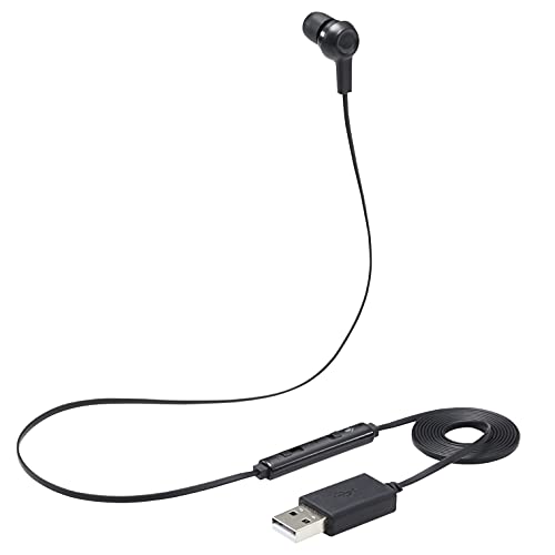 エレコム ヘッドセット イヤホンマイク USB接続 モノラル ブラック HS-EP18UBK エレコム ヘッドセット イヤホンマイク USB接続 モノラル ブラック HS-EP18UBK