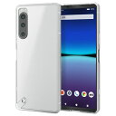 エレコム Xperia 5 IV SO-54C | SOG09 ケース カバー 耐衝撃 ハイブリッドケース 四つ角エアークッション 指紋がつきにくい背面パネル 半透明 背面マット 極み設計 ストラップホール付き クリア PM-X224HVCKM