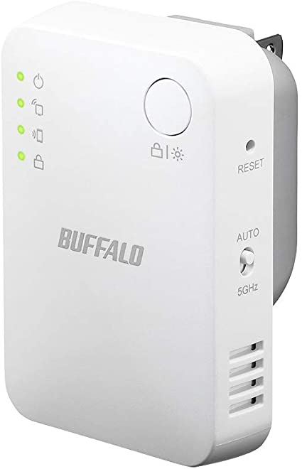 BUFFALO WiFi 無線LAN 中継機 有線LANポート搭載 WEX-733DHPS/N 11ac 433+300Mbps コンセント直挿しモデル 簡易パッケージ 日本メーカー iPhone12/11/iPhone SE(第二世代) メーカー動作